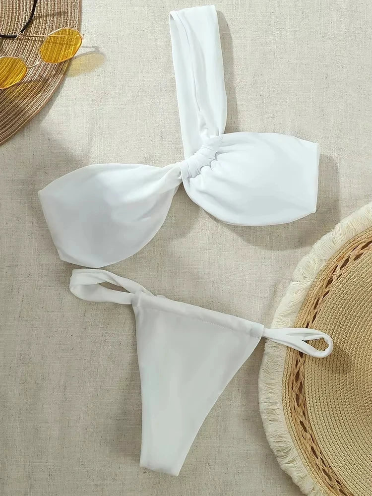 White Swan Bikini Set